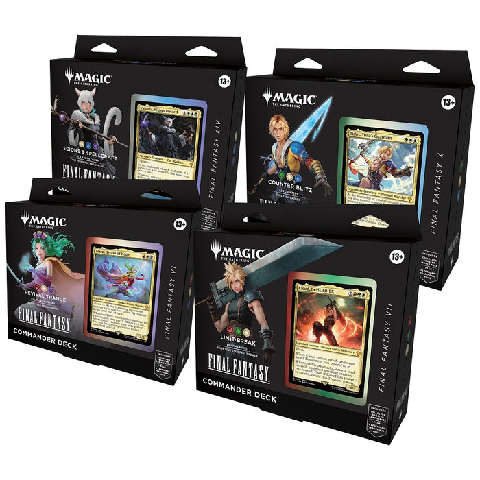 PRE-ORDER | Magic the Gathering: Final Fantasy Commander Deck - Set of 4