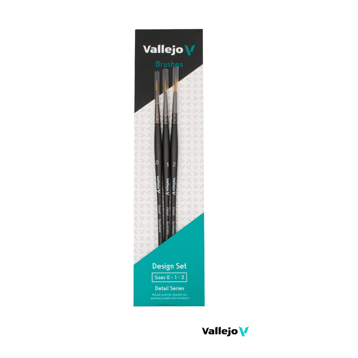 Vallejo: Brushes - Design Set (Sizes 0, 1, 2)