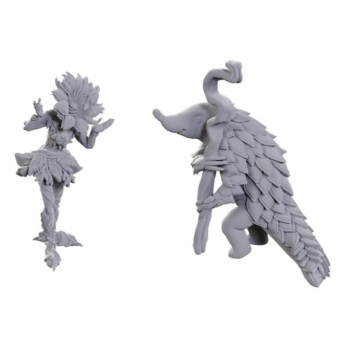 Pathfinder Battles Unpainted Miniatures: Deep Cuts Wave 25 - Sunflower Leshy and Fruit Leshy