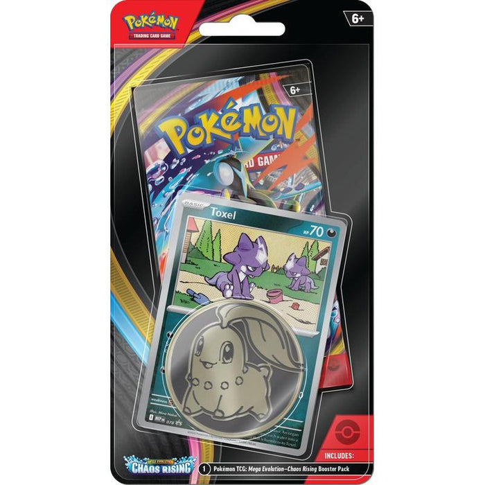 Pokemon Mega Evolution: ME04 Chaos Rising - Checklane Blister (Toxel) ***LIMIT 2 PER CUSTOMER***