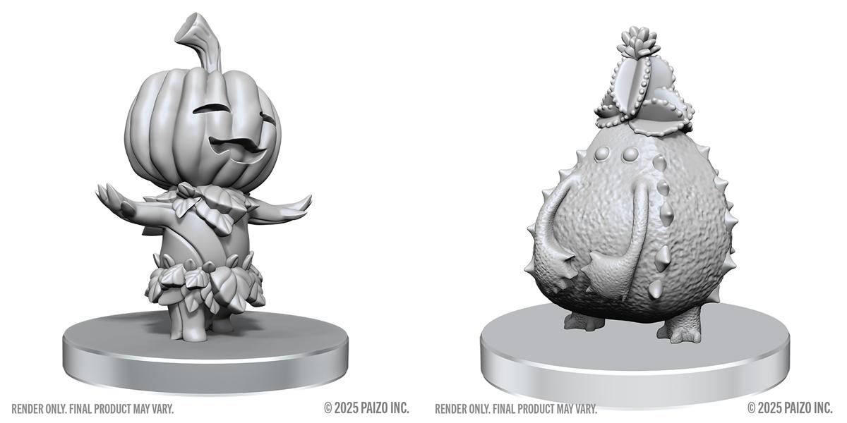 Pathfinder Battles Unpainted Miniatures: Deep Cuts Wave 28 - Gourd Leshy and Catcus Leshy