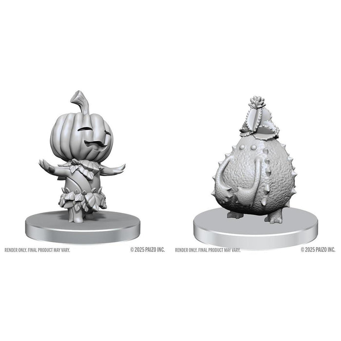 Pathfinder Battles Unpainted Miniatures: Deep Cuts Wave 28 - Gourd Leshy and Catcus Leshy