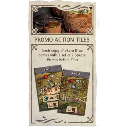Skara Brae + Kickstarter Promo Action Tiles Bundle
