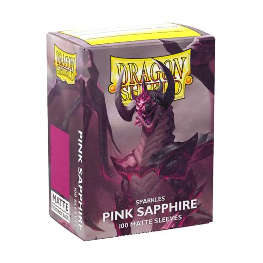 Dragon Shield Card Sleeves: Standard Size Matte, 100ct - Sparkles Pink Sapphire