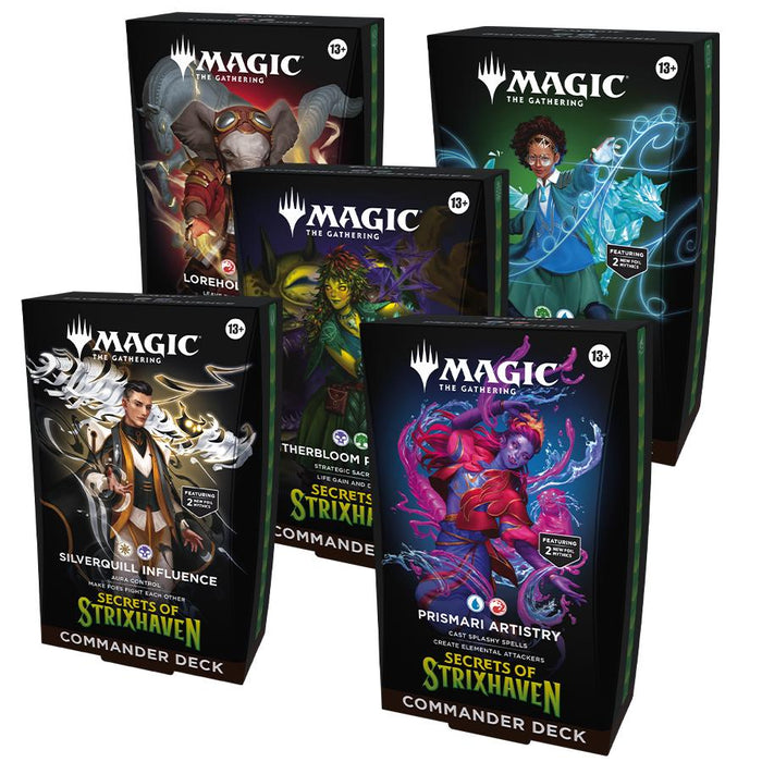 Magic the Gathering: Secrets of Strixhaven Commander Set of 5