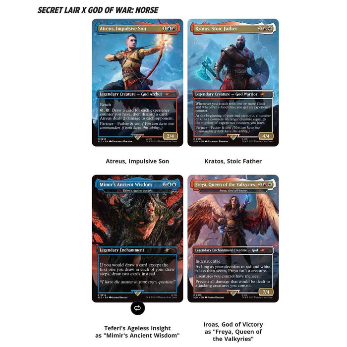 Magic the Gathering: Secret Lair x Playstation Super Drop God of War - Norse Redemption (Non-Foil)