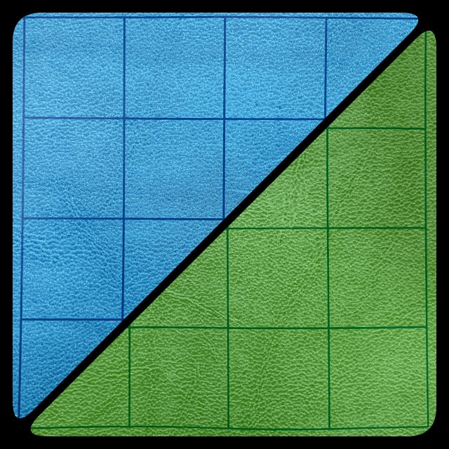 Chessex Reversible Battlemat 1' Blue Green Squares 23 5' X 26'