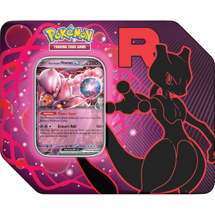 Pokemon Team Rocket Tin - Team Rocket's Mewtwo ex