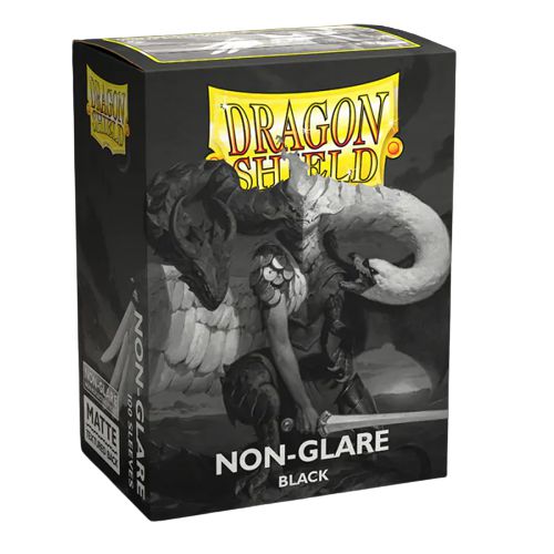 Dragon Shield Card Sleeves: Standard Size Non-Glare Matte, 100ct - Black