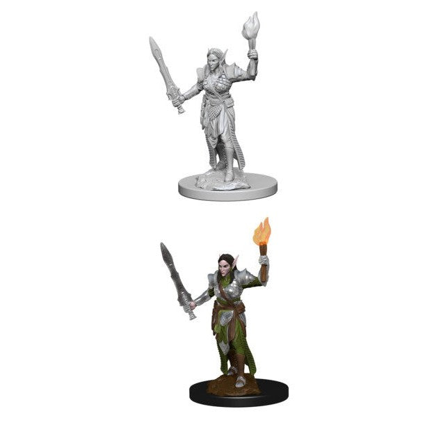 Pathfinder Battles Unpainted Miniatures: Deep Cuts Wave 1 - Elf Fighter (She/They)
