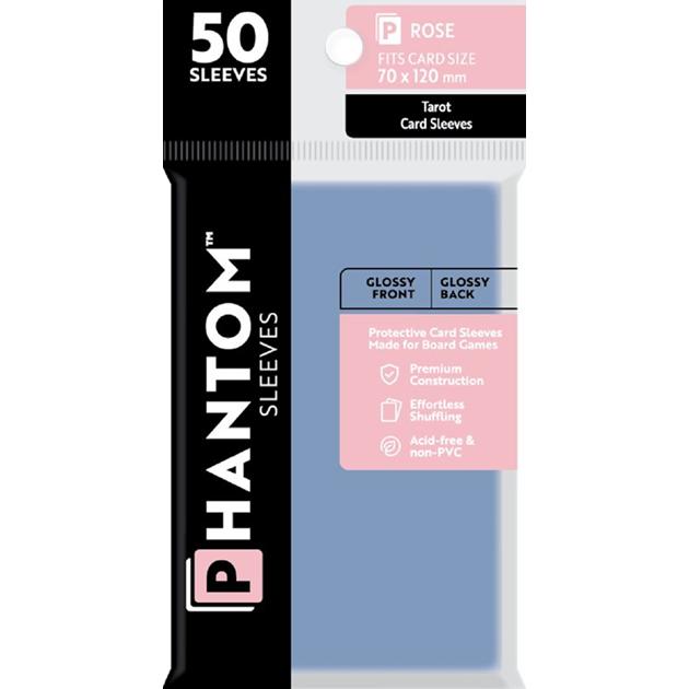 Phantom Sleeves: Rose Size 70mm x 120mm, 50ct - Gloss