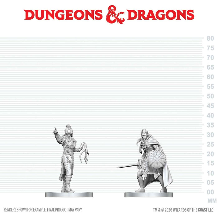 D&D Nolzur's Marvelous Miniatures: Wave 29 - Drow Elite Warrior & Drow Priestess of Lolth