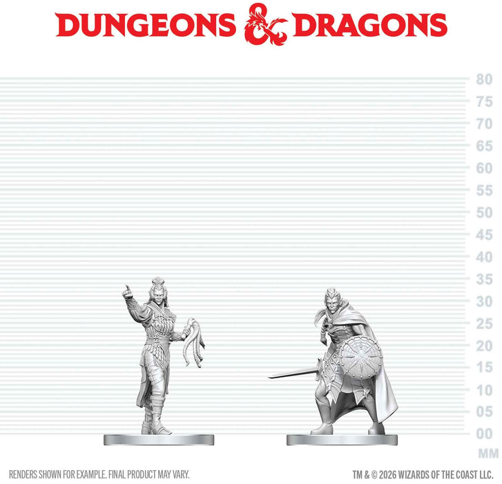 D&D Nolzur's Marvelous Miniatures: Wave 29 - Drow Elite Warrior & Drow Priestess of Lolth
