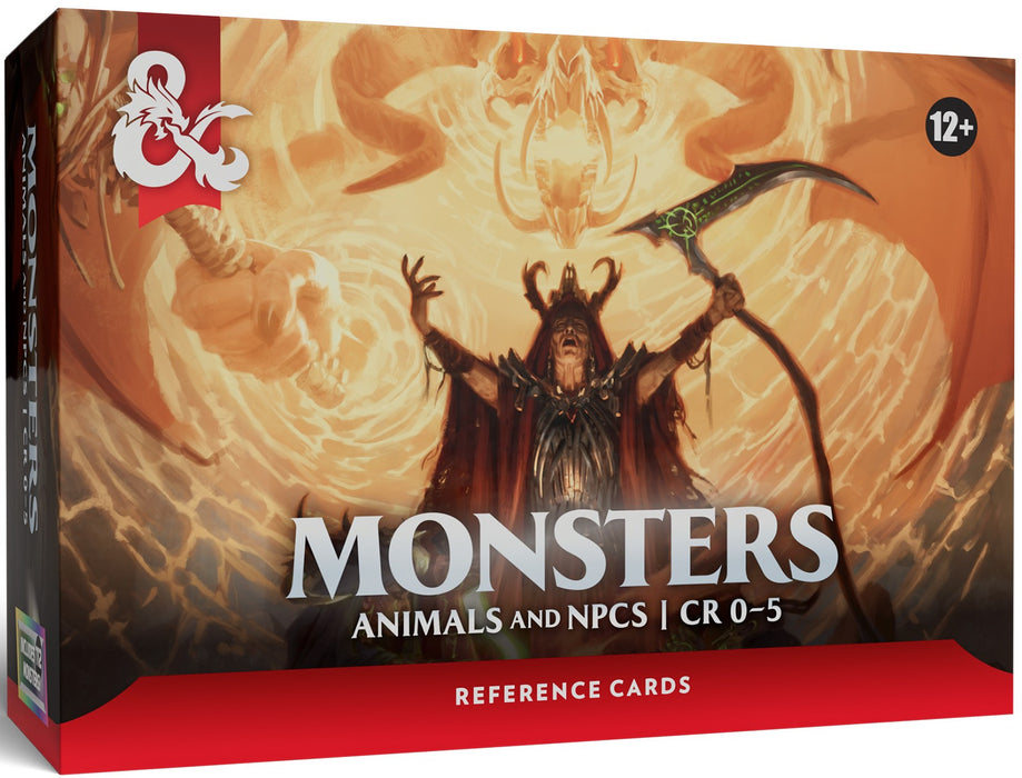 D&D Reference Cards: Monsters - Animals and NPCs (CR 0-5)