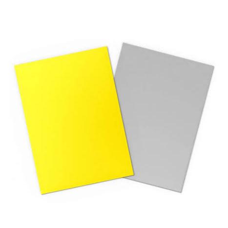 Dragon Shield Card Sleeves: Standard Size Dual Matte, 100ct - Yellow and Silver