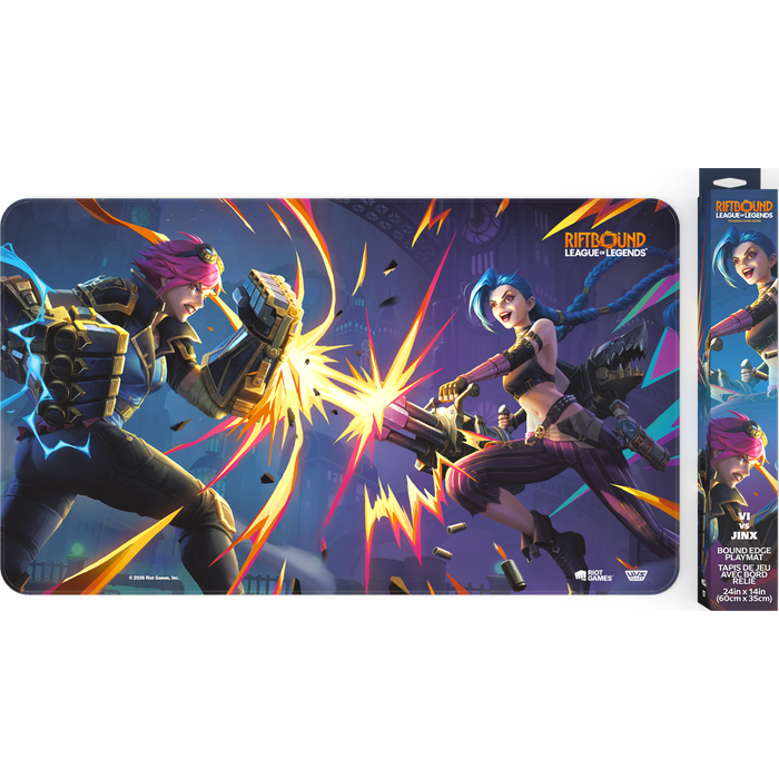 PRE-ORDER | Riftbound League of Legends TCG: Vendetta Playmat - Vi Vs Jinx