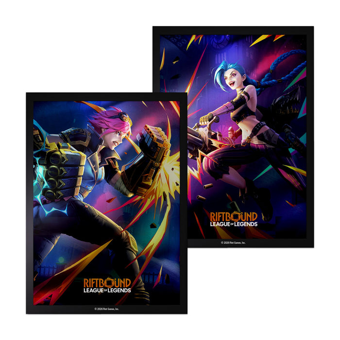 Riftbound League of Legends TCG: Art Card Sleeves - Vi Vs Jinx (100ct)