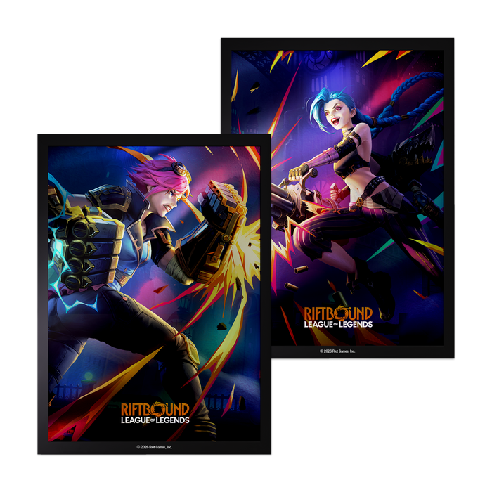 PRE-ORDER | Riftbound League of Legends TCG: Art Card Sleeves - Vi Vs Jinx (100ct)