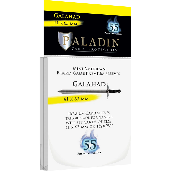 Paladin Sleeves: Galahad (Mini American) 41 x 53mm, 55ct