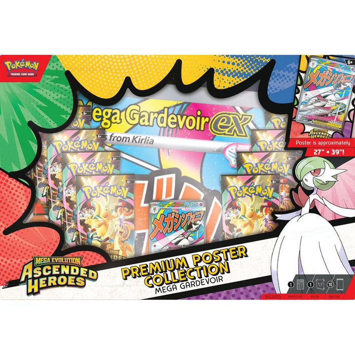 Pokemon: Ascended Heroes Premium Poster Collection - Mega Lucario or Mega Gardevoir (selected randomly)