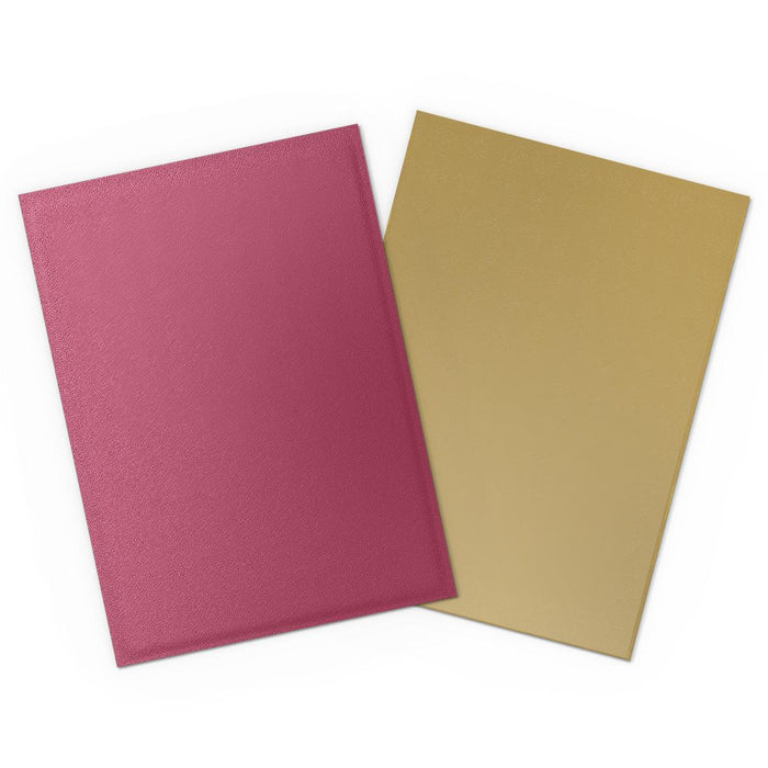 Dragon Shield Card Sleeves: Standard Size Dual Matte, 100ct - Pomegranate and Gold