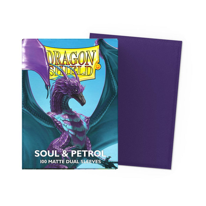 Dragon Shield Card Sleeves: Standard Size Dual Matte, 100ct - Soul and Petrol