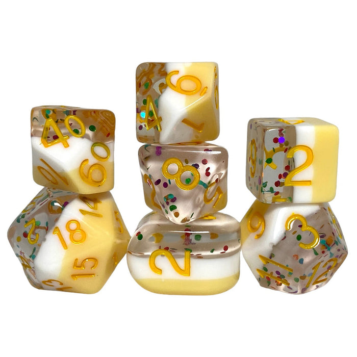 Role 4 Initiative Set of 7 Dice with Arch'D4: Diffusion - Birthday Wishes