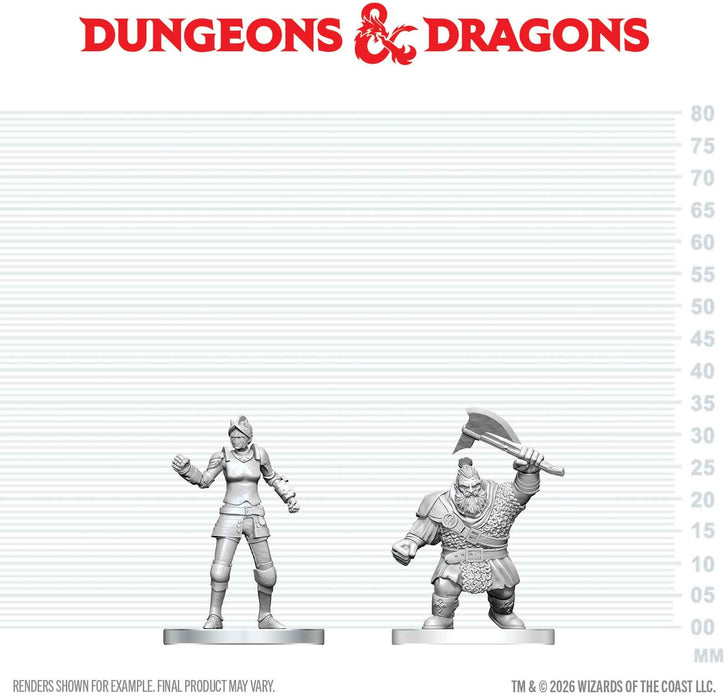 D&D Nolzur's Marvelous Miniatures: Wave 29 - Cultist of Bane & Dwarf Zhentilar Soldier