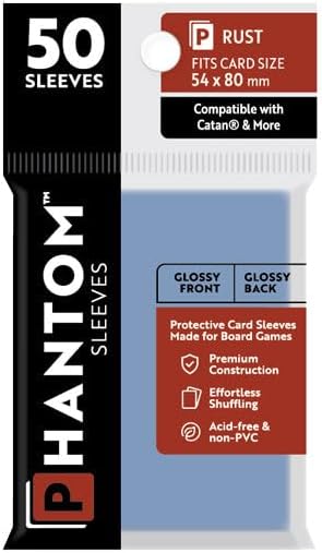 Phantom Sleeves: Rust Size 54mm x 80mm, 50ct - Gloss