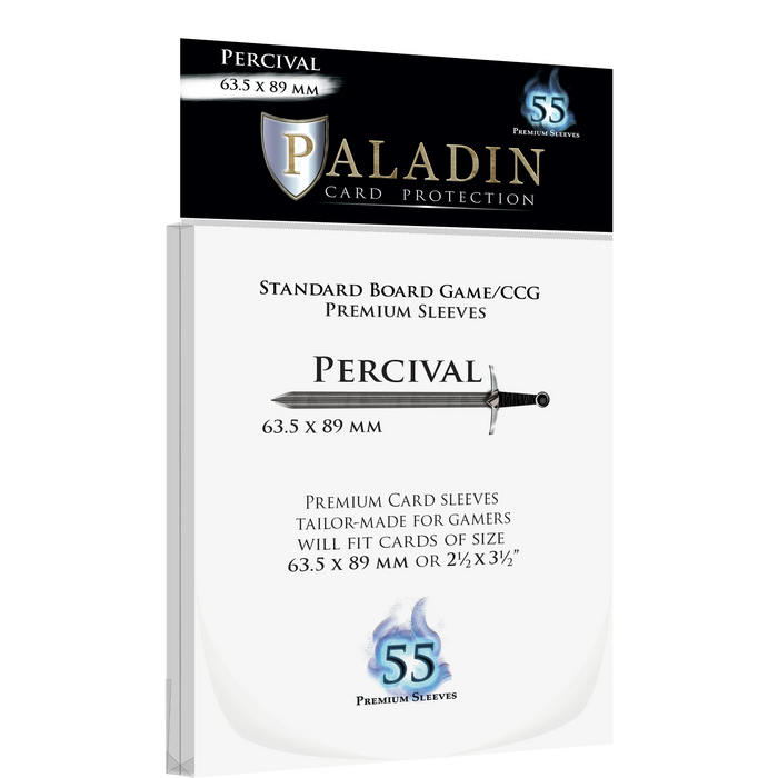 Paladin Sleeves: Percival (Standard) 63.5 x 89mm, 55ct