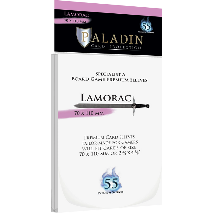 Paladin Sleeves: Lamorac 70 x 110mm, 55ct