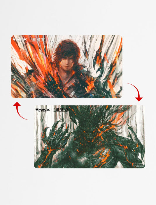 Magic: The Gathering®—FINAL FANTASY™ Clive, Ifrit’s Dominant / Ifrit, Warden of Inferno Double-Sided Playmat