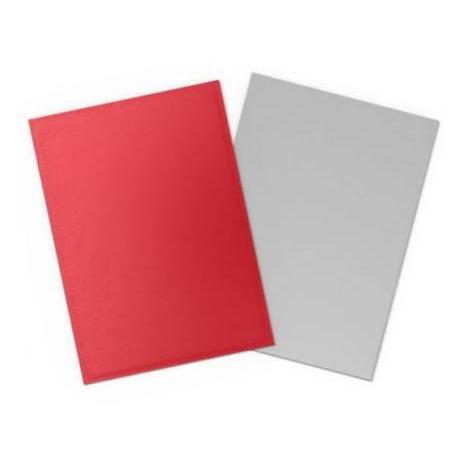 Dragon Shield Card Sleeves: Standard Size Dual Matte, 100ct - Crimson and Silver