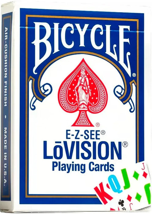 Bicycle Playing Cards: E-Z-See / Lo Vision Jumbo Index Playing Cards - Blue Back