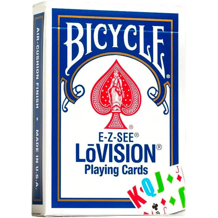 Bicycle Playing Cards: E-Z-See / Lo Vision Jumbo Index Playing Cards - Blue Back