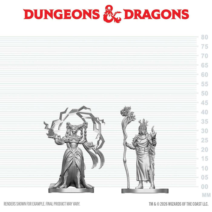 D&D Nolzur's Marvelous Miniatures: Wave 29 - Human Druid & Elf Sorcerer