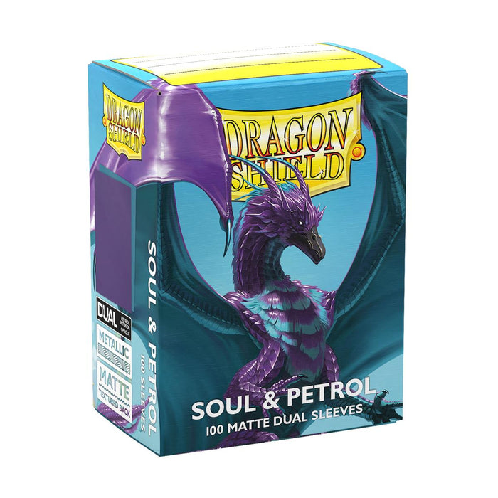 Dragon Shield Card Sleeves: Standard Size Dual Matte, 100ct - Soul and Petrol