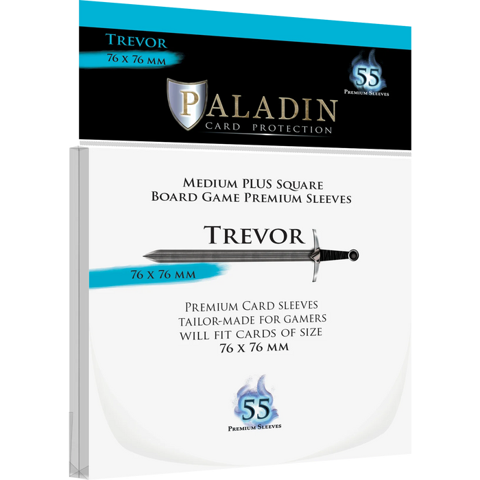 Paladin Sleeves: Trevor 76 x 76mm, 55ct