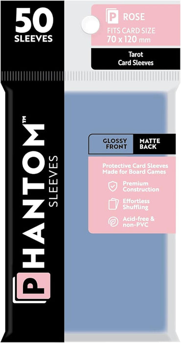 Phantom Sleeves: Rose Size 70mm x 120mm, 50ct - Gloss/Matte