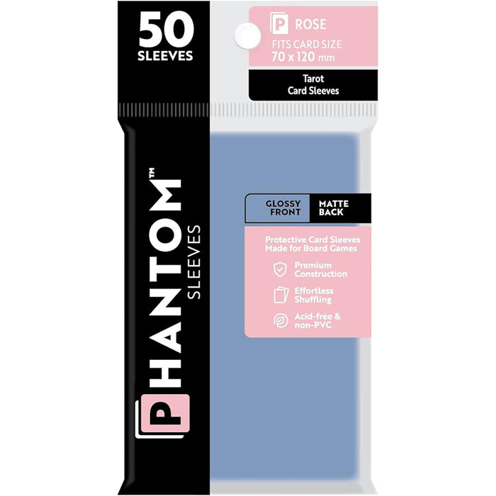 Phantom Sleeves: Rose Size 70mm x 120mm, 50ct - Gloss/Matte