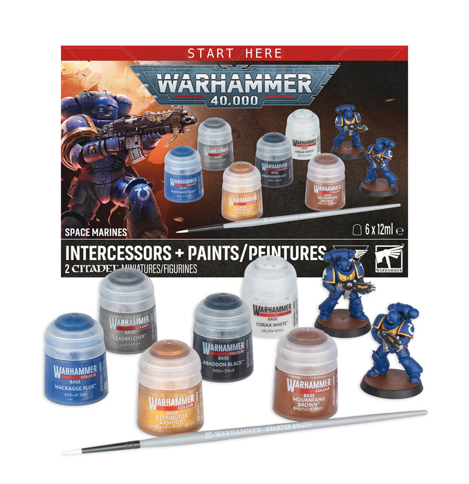 PRE ORDER | Warhammer 40,000 Space Marines: Intercessors + Paints