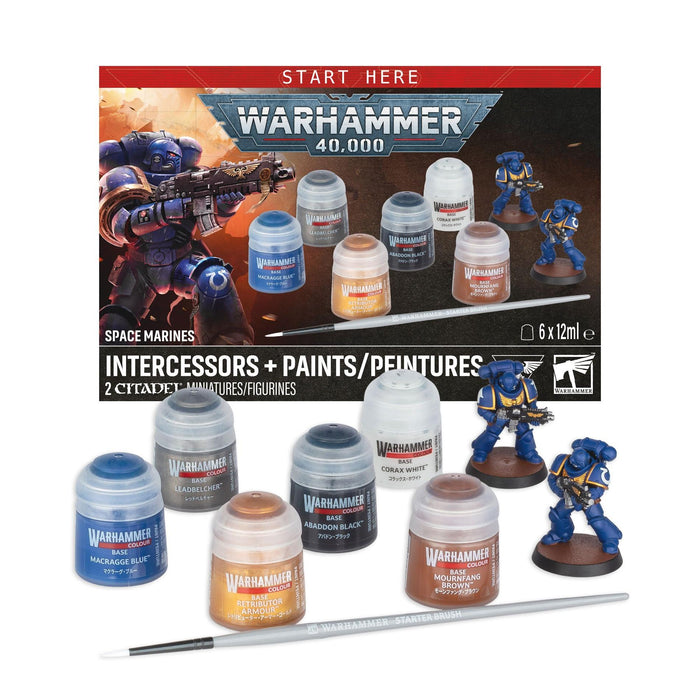 PRE ORDER | Warhammer 40,000 Space Marines: Intercessors + Paints