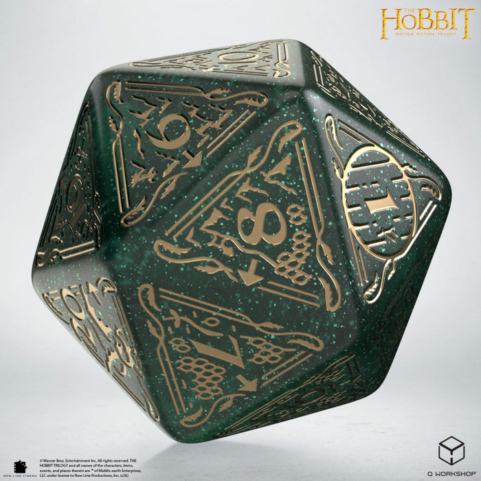 PRE-ORDER | The Hobbit Spindown D20: TCG Jumbo Die - Verdant