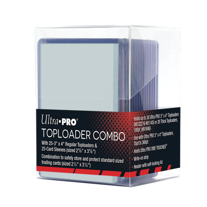 Ultra PRO Deck Box: Toploader Combo (25 Toploaders + 25 Sleeves)