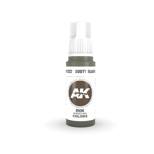 AK Interactive: 3G Acrylic - Sooty Black INK 17ml