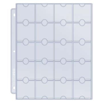 Ultra PRO: 20 Pocket Multi-Coin Protection Album Binder Pages, 10ct