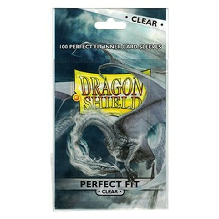 Dragon Shield Card Sleeves: Perfect Fit Standard Size, 100ct - Toploading Clear