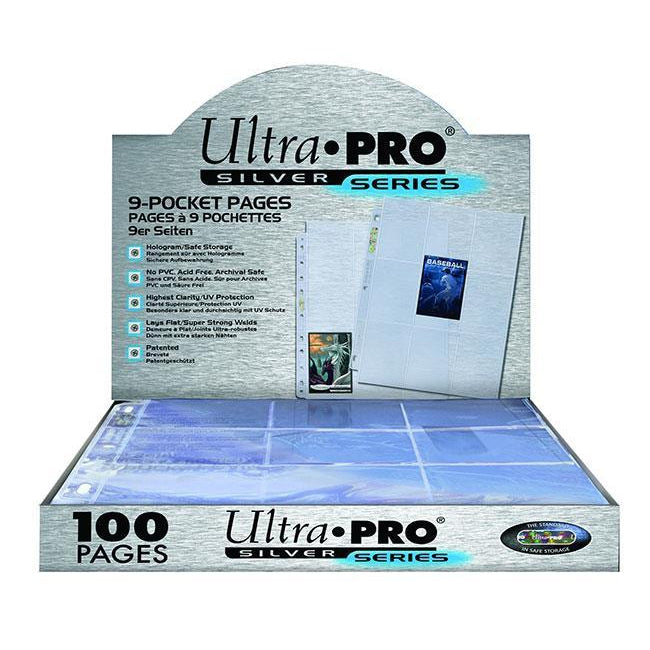 Ultra PRO 9-Pocket Silver Series Page for Standard Size Cards