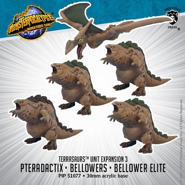 Monsterpocalypse: Bellowers, Elite Bellower, Pteradactix - Terrasaurus