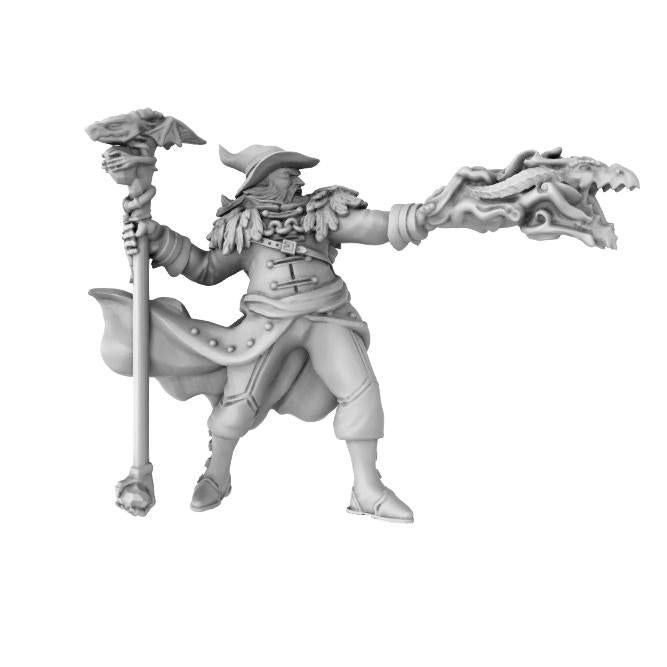 The Lion's Tower Resin Miniatures: Human Wizard (He/They)